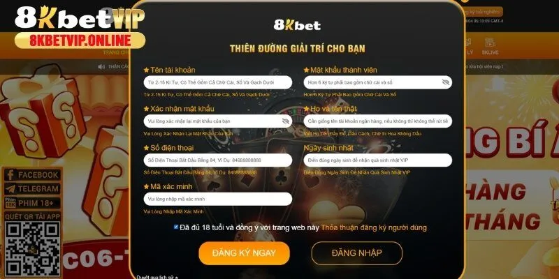 Thực hiện tạo tài khoản đặt cược dễ dàng trên nền tảng website