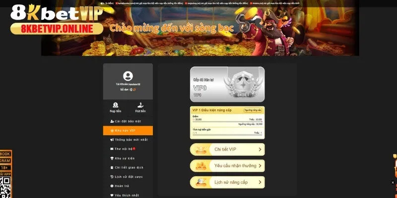 Điều kiện để thăng cấp và 60 cấp độ VIP để người chơi thăng hạng